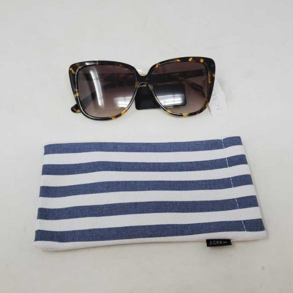 New women\'s J crew Oversized square sunglasses in Tort Olive main image 4